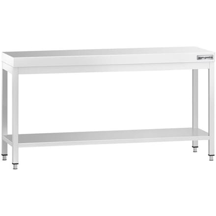 GGM Gastro Edelstahl Arbeitstisch PREMIUM - 2000x800mm - mit Grundboden Zilver