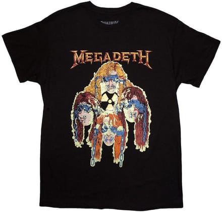 Megadeth - Nuclear Glowheads Heren T-shirt - 2XL - Zwart