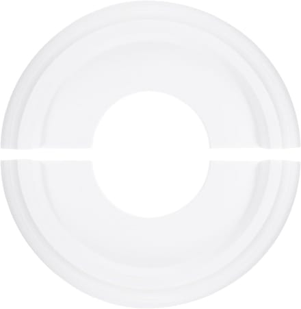 Decoratieve Plafondmedaillon van 25 cm voor Lampen en Ventilatoren, Wit, Stijlvol en Multifunctioneel