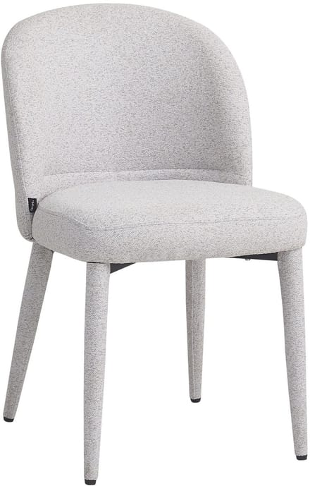Selsey Coases – Eetkamerstoel met bouclé bekleding, Lichtgrijs