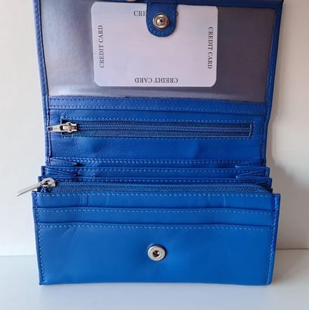 Dames Overslagportemonnee Bright Blue