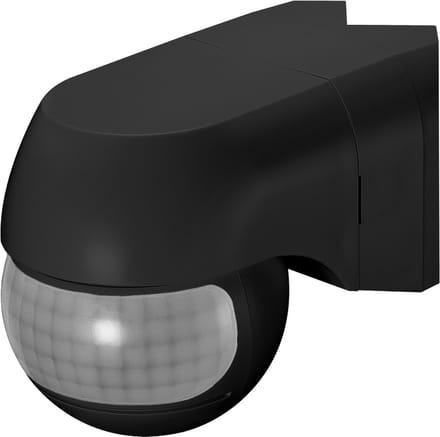 PIR Bewegingsmelder - Bewegingssensor LED - verstelbaar - Cornermount - 220 ° Detectie - IP44 - Zwart