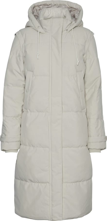 Vero Moda VMMARGARET LONG COAT GA Dames Jas Oatmeal - Maat M