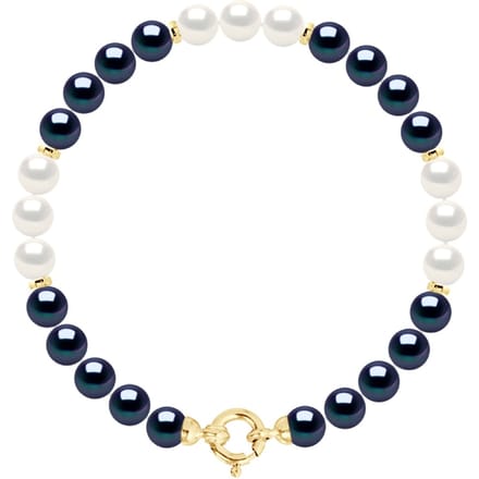 Armband - Rij van Echte gecultiveerde Zoetwaterparels Rond 6-7 mm