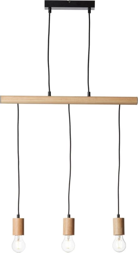 Brilliant Jenji Hanglamp - 3-lichts E27 - Hout