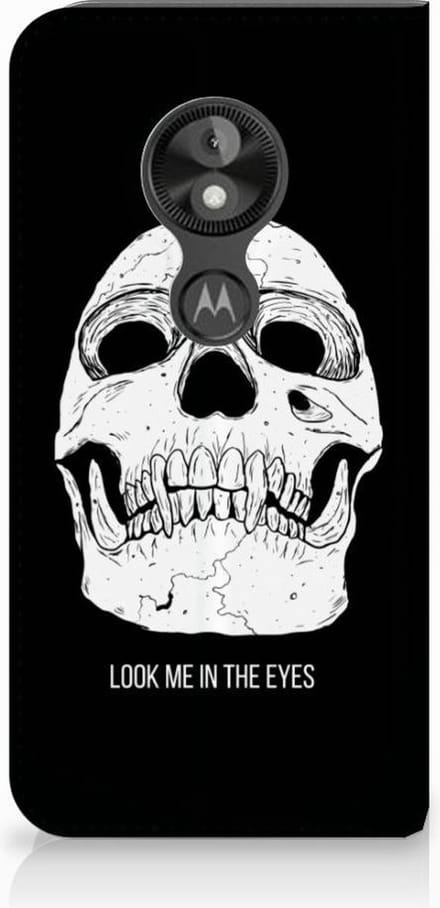 Mobiel BookCase Motorola Moto E5 Play Skull Eyes