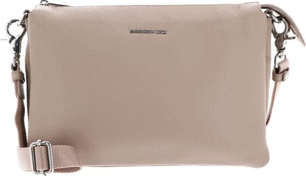 MANDARINA DUCK Leren Schoudertas Mellow Leather Crossover Bag Warm Taupe