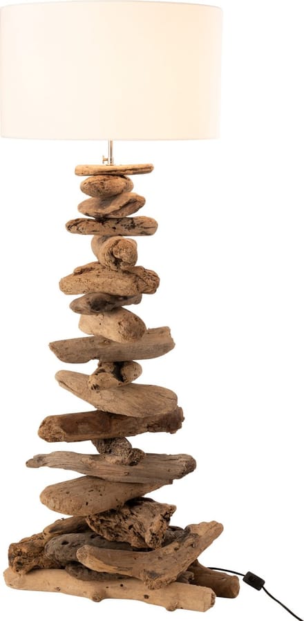 J-Line vloerlamp - hout - naturel/beige - medium