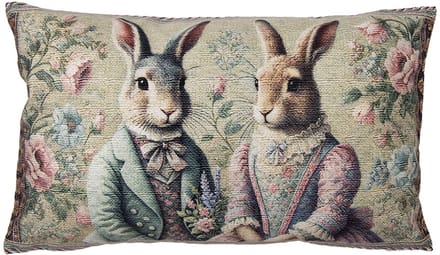 Clayre & Eef Kussenhoes 35x50 cm Groen Polyester