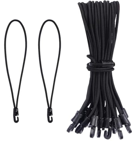 Rubberen spanners met haken - 60 stuks van 10 cm, 15 cm en 25 cm