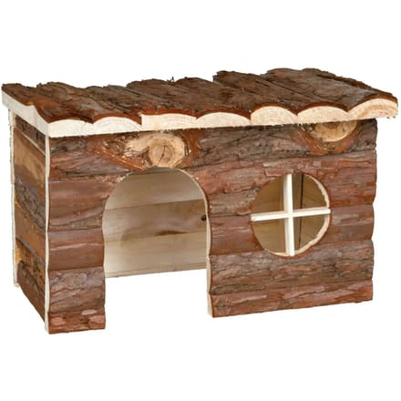 Trixie Natural Bark Wood House Jerrik Small Animals Large Hamsters Degus 28x16x18cm