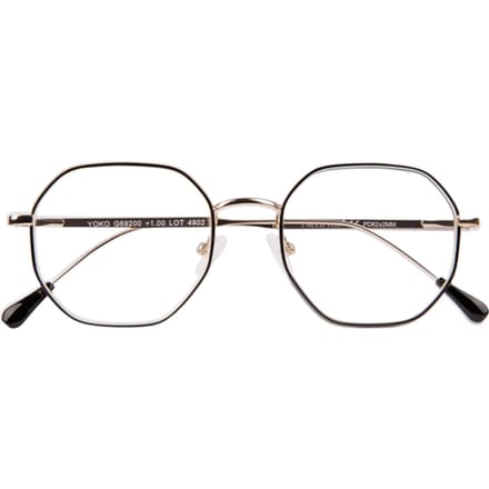 Leesbril I Need You Yoko +1.0 dpt zwart-goud