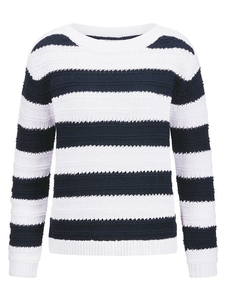 Trui boothals Van BASLER blauw