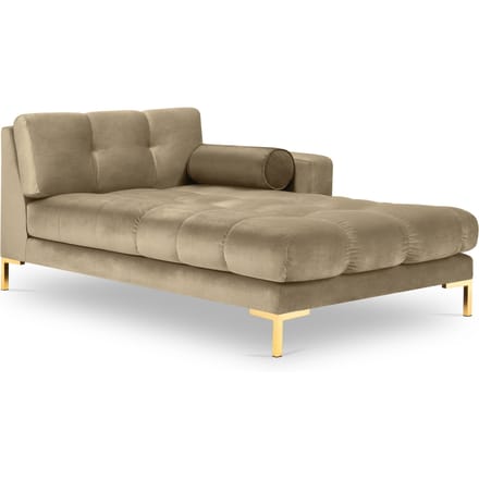 Chaise longue Bali rechts velvet | Cosmopolitan Design