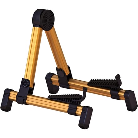 Support Guitare Cadre A Résistant à l'Usure Performance Stable Pliable Support A Râtelier pour Guitare Électrique pour Ukulélé Or black