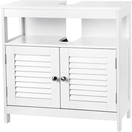 Parya Home - Wastafelonderkast -Badkamerkast - 2 Deuren - Hout - Wit