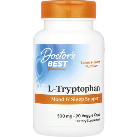 Doctor's Best, L-Tryptophane, 500mg, 90 capsules végétales