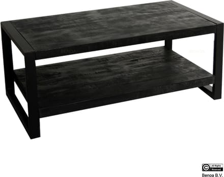 Salontafel Britt Zwart mangohout | 110x60 cm