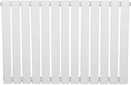 1-kolom design radiator - 600x910 mm - wit - vlakke panelen
