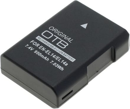 Camera accu compatibel met Nikon EN-EL14 en EN-EL14a / 950 mAh