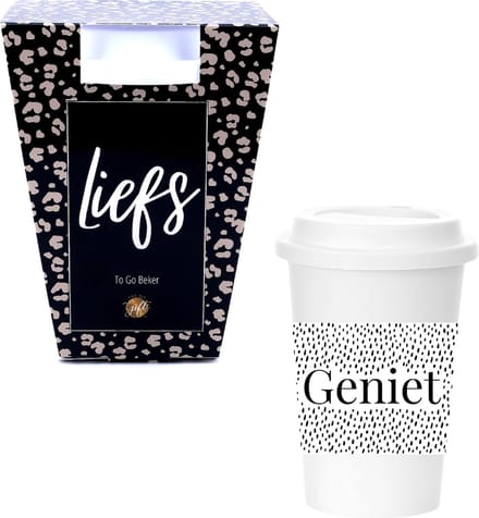 The Big Gifts - herbruikbare To-Go beker - Liefs