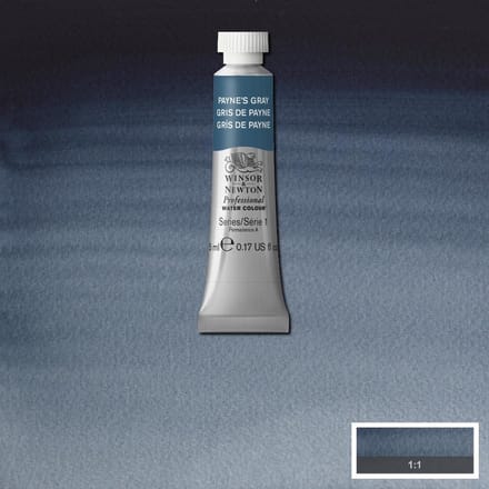 Watercolor paint W&N 5ml - 465 Paynes Gray