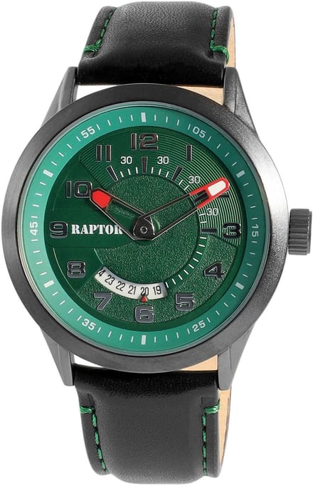 Raptor herenhorloge echt leer Yava, datumaanduiding