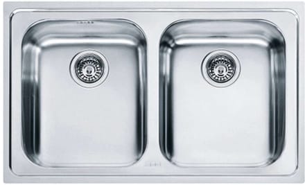 Franke Logica - LLX 620 roestvrijstalen spoelbak, 79x50 cm 101.0199.870