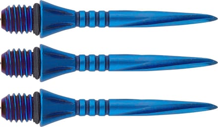 Unicorn Steel Dart Points Volute Converta Blue 27 mm