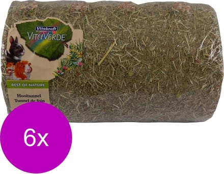 Vitakraft Vita Verde Hooitunnel Large - Knaagdiersnack - 6 x 800 g