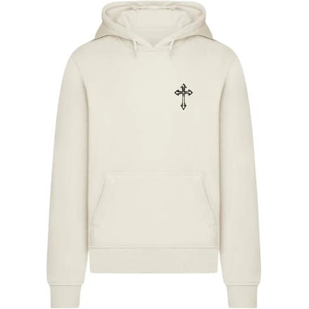 Mister Tee - Holy Cross Hoodie/trui - M - Creme