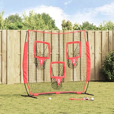 vidaXL - Honkbaloefennet - Zwart - 214,5 - x - 89,5 - x - 181 - cm - Polyester
