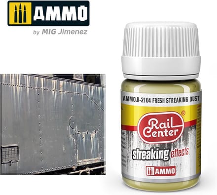 AMMO by Mig Jimenez Modelbouwdecoratie - MIG R2104 Rail Center - Fresh Dust - Streaking Effects - 35 ml Effecten potje