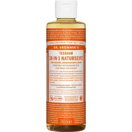 Dr. Bronner's Zeep 18-in-1 natuurlijke zeep Vloeibare Dames 240 ml