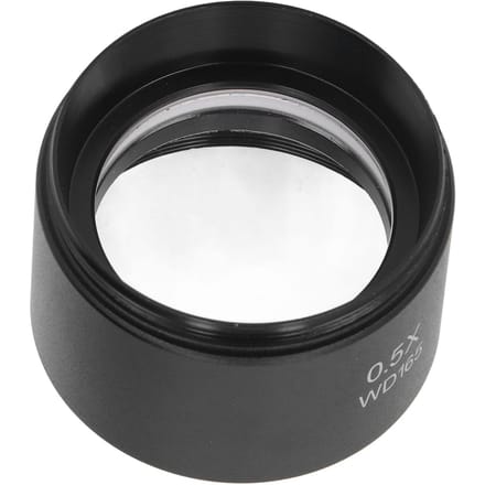 Hulpobjectieflens Aluminiumlegering 0.5X Microscooponderdeel voor SM-serie Stereo Micromirror black