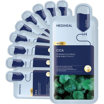 MediHeal Cica Dermaplus Masque 10 unités + CADEAU ALÉATOIRE white