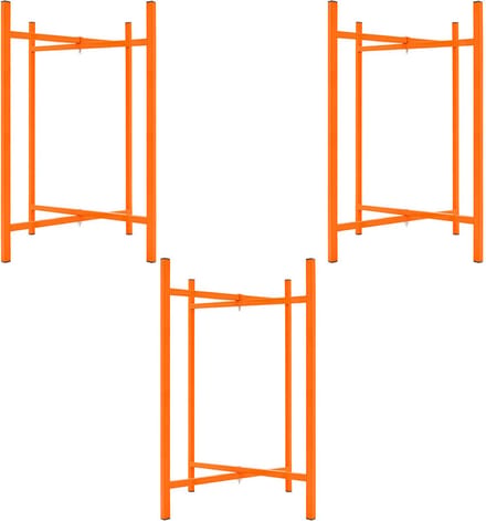 Opklapbare mortelstandaards - oranje - 750mm - set van 3