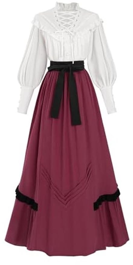 Vrouwen Regency Kostuum Victoriaanse Jurk Tea Party Jurken