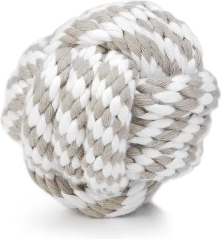 Beeztees Touwbal - Hondenspeelgoed - Beige/Wit - 10 cm