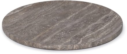 Titanium travertine dienbland rond 40cm - marmer - MOOISA