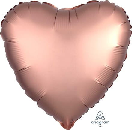 Amscan - Folieballon Satin Luxe Rose Copper hart
