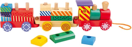 Small Foot - Wooden Stacking Blocks Train 16dlg.