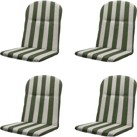 Madison kuipstoelkussen hoge rug amora - 45x45x3,5cm set van 4