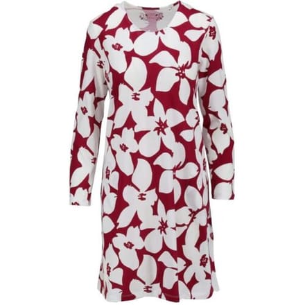 Katoenen dames nachthemd bordeaux Ringella - Rood - Maat - 48