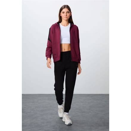 Oversized hoodie met rits en broekset