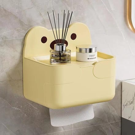 Wandgemonteerde Tissuebox Badkamer Cartoon Toiletpapier Lade one size