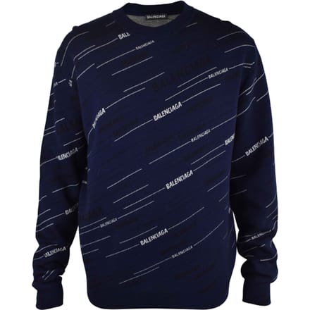 Balenciaga Trui met het Alphabet-logo Blauw