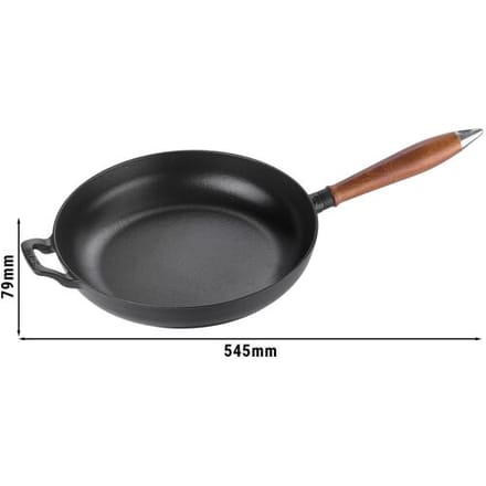 STAUB PANS - Koekenpan - Ø 280mm - Gietijzer - Zwart