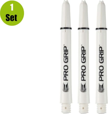 PRO GRIP WHITE MEDIUM dart shaft