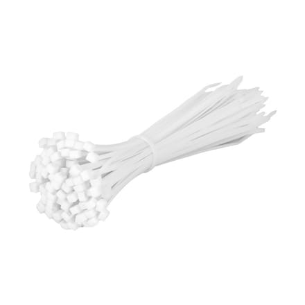TD47 Kabelbinders 3.6 x 200 mm Wit - Tie wraps - Tyraps